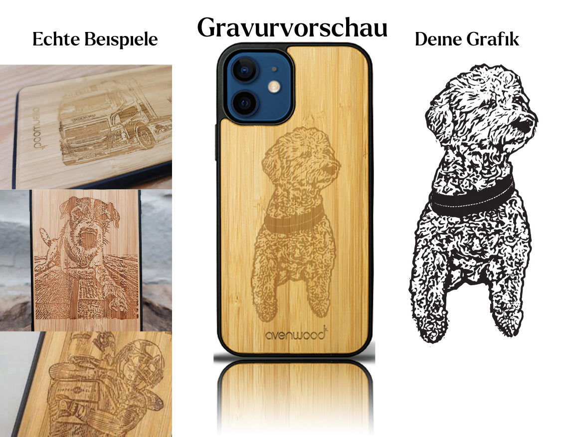 INDIVIDUELL iPhone 12 Bambus-Kunststoff